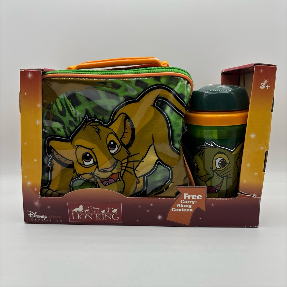 Disney Store Exclusive Lion King Lunch Box W Carry Along Canteen - Brand New 🦁